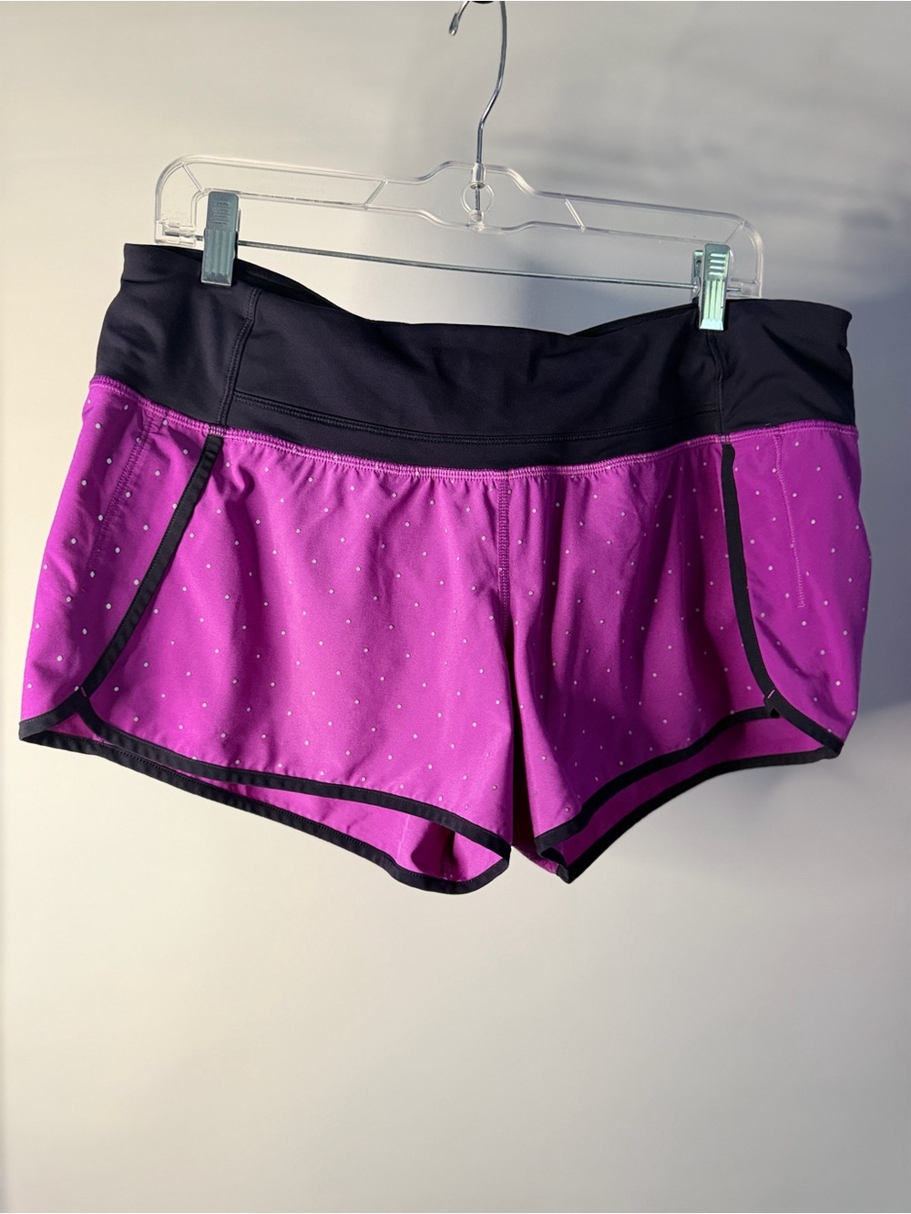 lululemon athletica Purple Athletic Shorts with Black Waistband